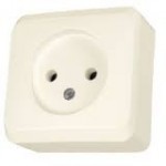 Розетка SCHNEIDER PRIMA WDE001100 без заземлюючого контакту без захисних шторок відкр. установка. крем