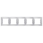 Рамка SCHNEIDER SEDNA SDN5800960 5 місць алюміній