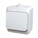 Вимикач SCHNEIDER CEDАR WDE000560 1кл. прохідний зовнішній IP 44 білий