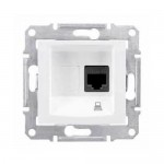 Розетка SCHNEIDER Sedna SDN4300121 комп'ютерна RJ45 кат.5-е UTP 1 мод. біла