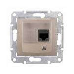 Розетка SCHNEIDER Sedna SDN4300168 комп'ютерна RJ45 кат.5-е UTP 1 мод. титан