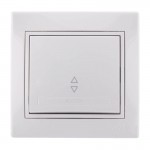 Вимикач LEZARD Mira 701-0202-105 1кл. прохідний білий