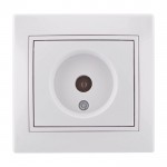 Розетка ТВ LEZARD Mira 701-0202-129 прохідна біла