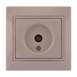 Розетка ТВ LEZARD Mira 701-0303-130 крайова крем