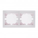 Рамка LEZARD Mira 701-0200-147 горизонтальна без вставки 2 місця біла