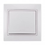 Вимикач LEZARD Mira 701-0202-100 1кл. білий