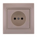 Розетка LEZARD Mira 701-0303-121В без заземлюючого контакту крем