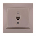 Розетка LEZARD Mira RJ 45 CAT5 роз'єм 701-0303-139 комп'ютерна крем