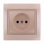 Розетка LEZARD Mira 701-3030-121В без заземлюючого контакту перлинно-білий