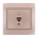 Розетка LEZARD Mira RJ 45 CAT5 роз'єм 701-3030-139 комп'ютерна перлинно-біла