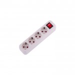 Колодка LEZARD LILA с заземлением 4 входа с выключателем 720-0400-402