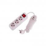 Подовжувач LEZARD LILA із заземленням 3 входу 5 метрів з вимикачем 720-0305-302