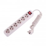 Подовжувач LEZARD LILA із заземленням 6 входів з вимикачем 3 метри 720-0603-602