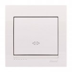 Выключатель LEZARD Deriy 702-0202-107 промежуточный белый