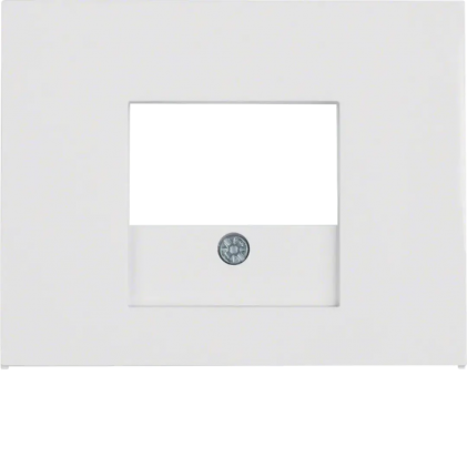 Накладка для розеток громкоговорителей USB-розеток HAGER-BERKER полярная белизна К.1