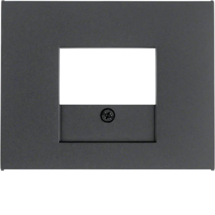 Накладка для розеток громкоговорителей USB-розеток HAGER-BERKER антрацит К.1