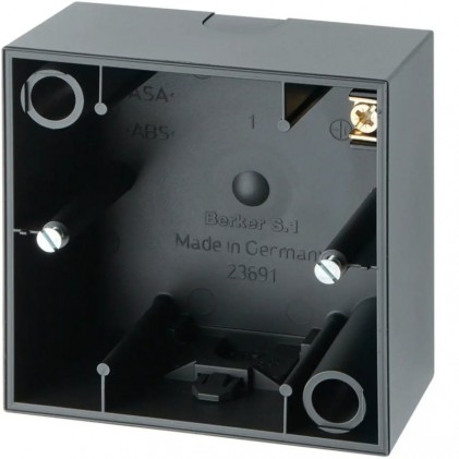 Коробка зовнішньої установки HAGER-BERKER антрацит S.1