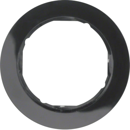 Рамка одинарная HAGER-BERKER черная R Classic