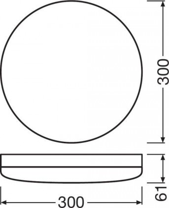 Світильник OSRAM LEDVANCE SURFACE COMPACT LED 300 24W/4000K IK10 IP65 світлодіодний круглий