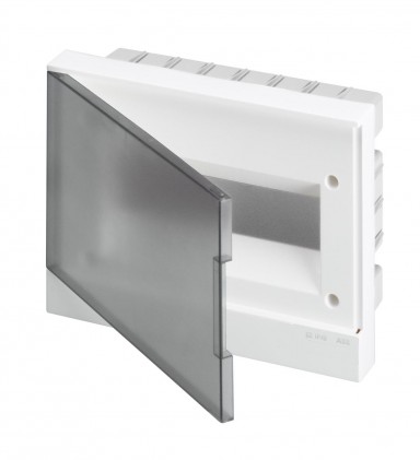 Щит пластиковый АВВ BASIC E встроенный с клеммами 12мод. прозрачная дверь BEF402212