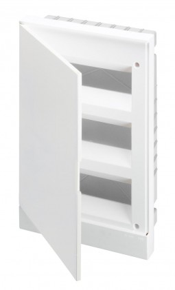 Щит пластиковый АВВ BASIC E встроенный с клеммами 36 мод. белая дверь BEF401236