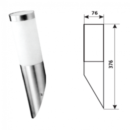 Светильник DELUX POLE 001 60W E27 нержавеющая сталь садово-парковый