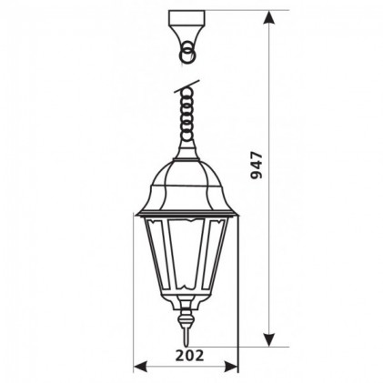 Светильник DELUX PALACE A005 черный-золото садово-парковый