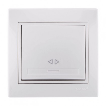 Выключатель LEZARD Mira 701-0202-107 1кл. промежуточный белый