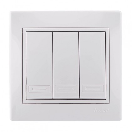 Выключатель LEZARD Mira 701-0202-109 3кл. белый