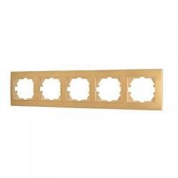 Рамка LEZARD Mira 701-5200-149 горизонтальная без вставки 4 места дуб выбеленный матовый