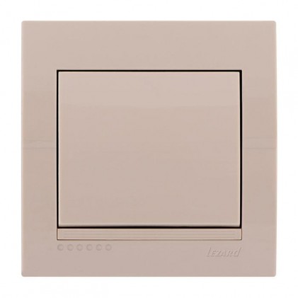 Выключатель LEZARD Deriy 702-0303-105 1кл. проходной крем