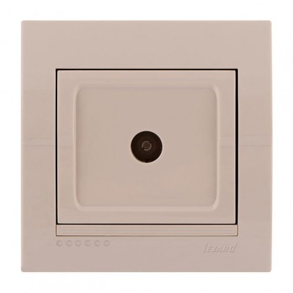 Розетка ТВ LEZARD Deriy 702-0303-130 оконечная крем