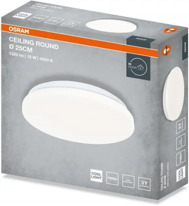 Світильник OSRAM Ceiling Round 12W 840 IP20 EUE світлодіодний