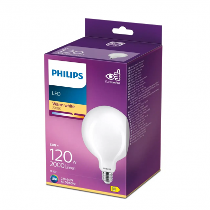 Led лампа PHILIPS Classic 13W G120 E27 2700К FR ND