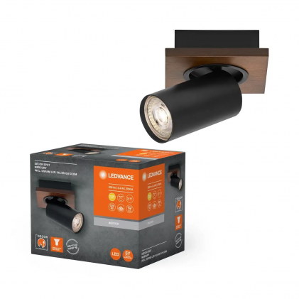 Світильник OSRAM LEDVANCE SPOT Mercury 1х3.4W GU10 2700K DIM BK світлодіодний