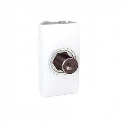 Розетка SCHNEIDER UNICA MGU3.468.18 TV индивидуальная гнездовой разъем 1 мод. белая