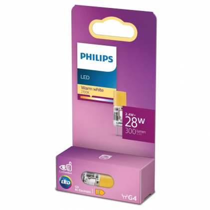 Led лампа PHILIPS 2.4W/827 12V G4 светодиодная