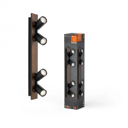 Світильник OSRAM LEDVANCE SPOT Mercury 4х3.4W GU10 2700K DIM BK світлодіодний