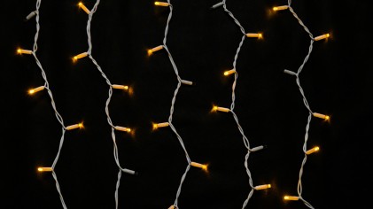 Гирлянда внешняя DELUX ICICLE 108LED 2x1m 27 flash желтый/белый IP44 EN