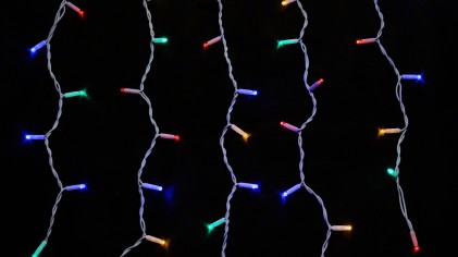 Гірлянда зовнішня DELUX ICICLE 108LED 2x1m 27 flash мульти/білий IP44 EN