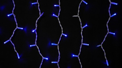 Гирлянда внешняя DELUX ICICLE 108LED 2x1m 27 flash синий/белый IP44 EN