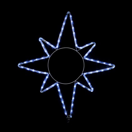 Гирлянда внешняя DELUX MOTIF Star 65*75см 8 flash белый IP44 EN