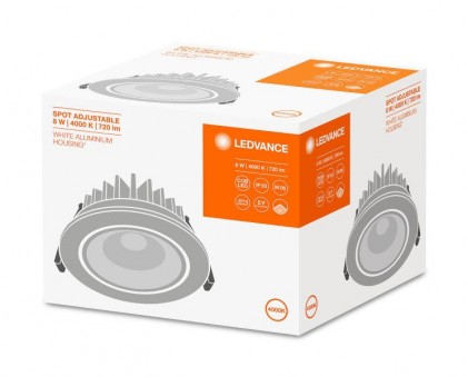 Світильник OSRAM LEDVANCE SPOT LED adjust 8W/3000K 230V IP20 світлодіодний круглий