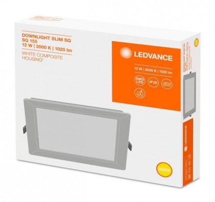 Світильник OSRAM LEDVANCE DL SLIM SQ210 18W/4000К WT IP20 світлодіодний квадратний