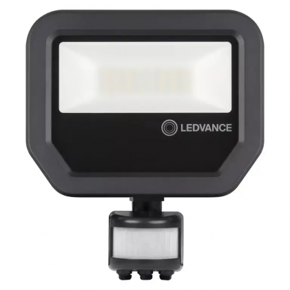 Прожектор OSRAM LEDVANCE FL PFM 20W/4000K SYM 100° S ВК IP65 с датчиком "движение/свет" черный