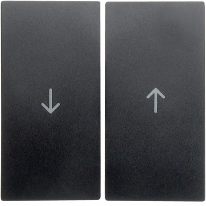 Клавиша двойная со знаком "Стрелка" HAGER-BERKER антрацит S.1