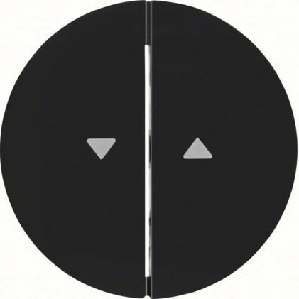 Клавиша двойная со знаком "Стрелка" HAGER-BERKER черная R.x