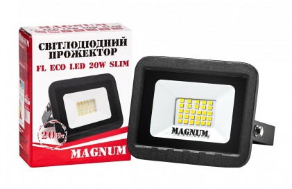 Прожектор MAGNUM FL ECO LED 20Вт slim 220В 4000К IP65 светодиодный