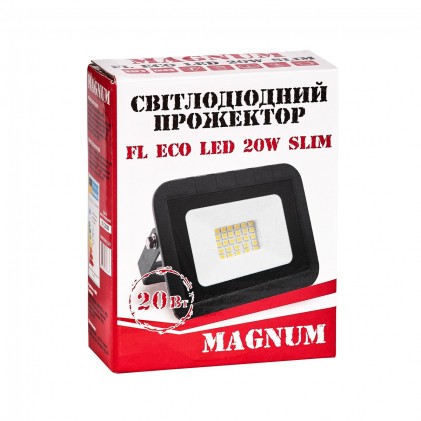 Прожектор MAGNUM FL ECO LED 20Вт slim 220В 6500К IP65 светодиодный