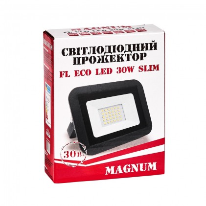 Прожектор MAGNUM FL ECO LED 30Вт slim 220 4000К IP65 світлодіодний